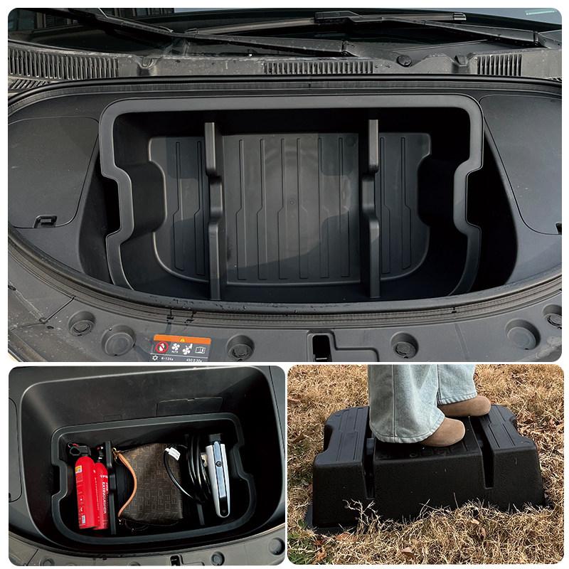 For Geely EX2 Geome Xingyuan 2024-2026 Front Trunk Storage Box Cargo Mat Waterproof Organizer Tray