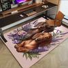 1PC Dachshund Flowers Anti-slip carpet, suitable for Office, bedroomand playrooms. It can also be used as a sofa footrest cover-R30