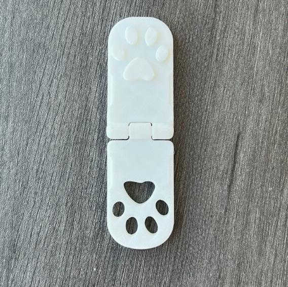 

1Pc Pet Paw Print Embossing Stamp, Unique Handmade Art Tool for Leaf & Thin Paper Crafts белый