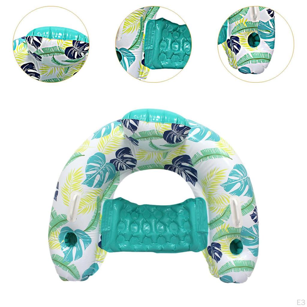 Havuz Şamandırası Sandalye Katlanabilir Hafif Seyahat Partisi Yaz için Kanepe yeşil