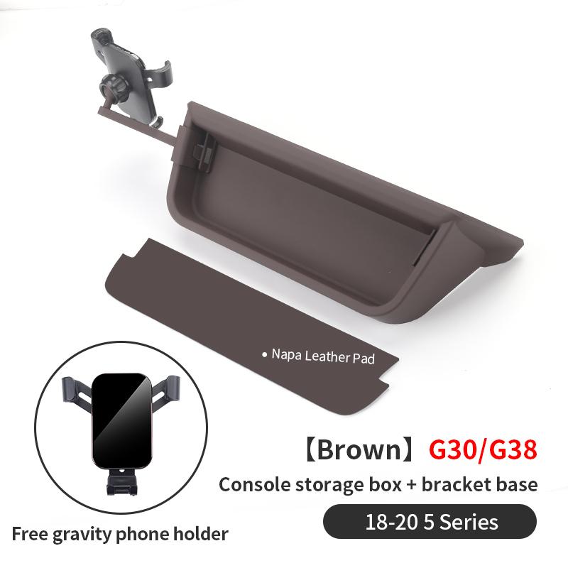 2025 Hot For BMW 5 Series G30 G38 Car Dashboard Console Storage Box Stowing Tidying Auto Dash Organizer Glasses Phone Holder Acc