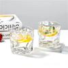 280ml Creative Twist Cup Whiskey Glass Multi Colored Wine Glasses Beverage Mug Irregular Glass Cup Fashionable Cocktail Glass