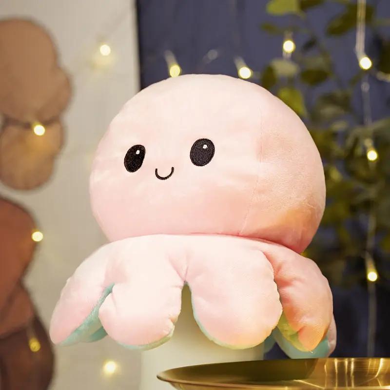 Low MOQ Soft Giant Octopus Plush Toy Skin Flip Stuffed Animal Soft Toy Unstuffed Plush Skins Reversible Octopus Plush Pillow 30cm(11.81in)