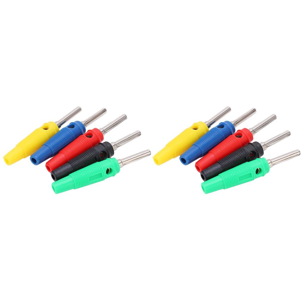 2 Set U23 4mm Single Needle Banana Plug Red Yellow Blue Green Black for Electric Power Test Parts