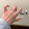 Stylish Metal Bow Open Ring: Cool, Minimalist Design for Women