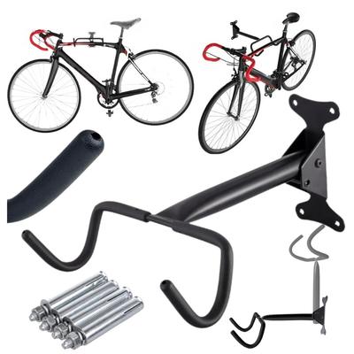 Hook Holder Bike Hanger for Wall, Foldable Metal, ABS Coating Up To 30 Kg