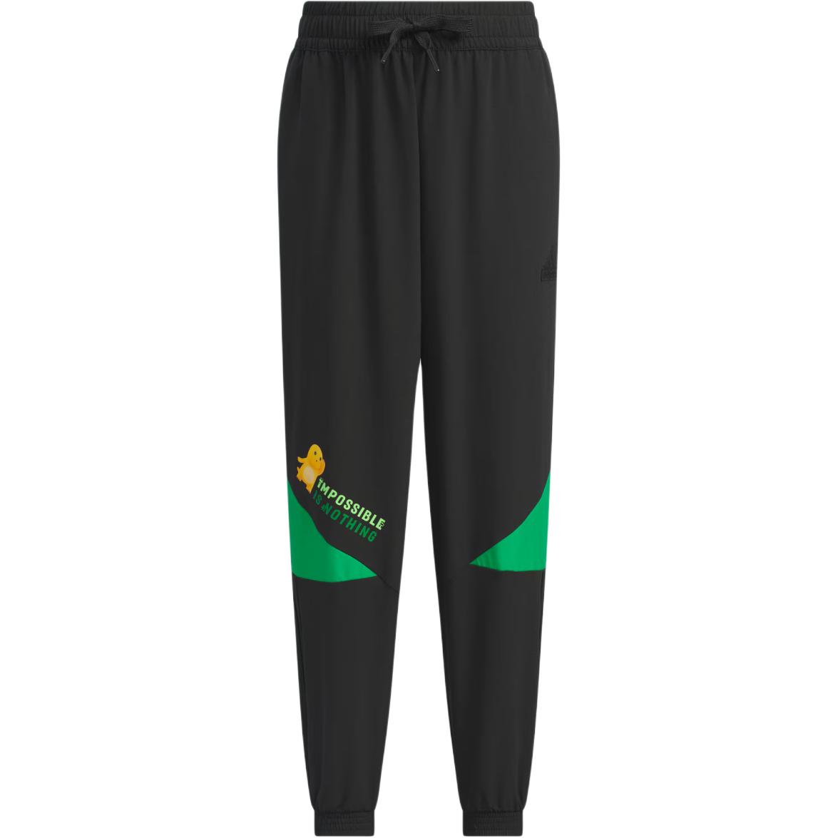 Adidas Nailoong Тканые спортивные штаны Мягкие Удобные Простые Дышащие Повседневные Детские Штаны Черные JC6873 128