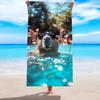 Coole Capybara Strandtuch Sonnenbrille Pool Druck Schnelltrocknend Mikrofaser Sandfest für Reisen Pool Fitnessstudio Sommerurlaub