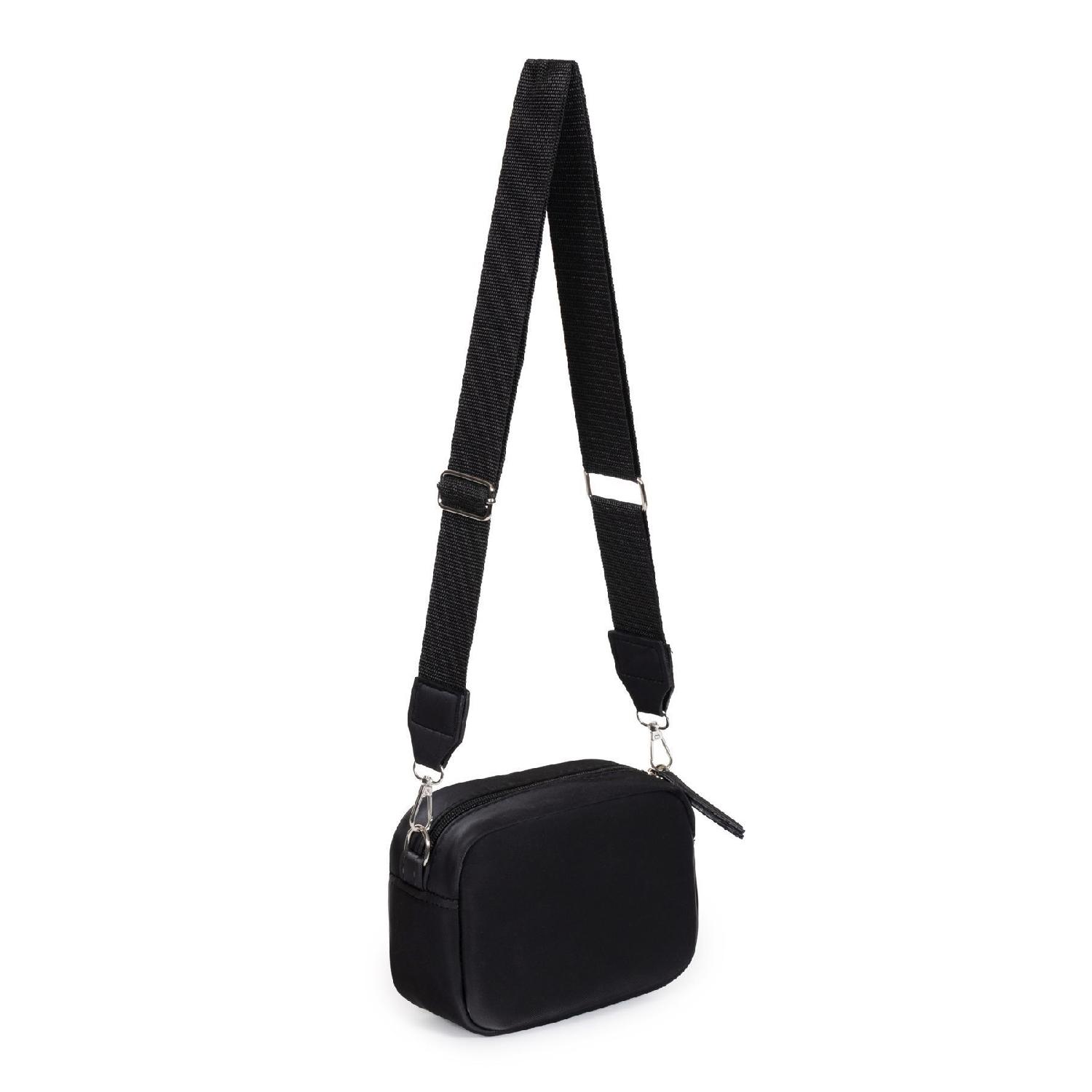 

Women s Coated Mini Crossbody Bag Black чорний