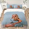 3Pcs Blonde Blue Dress Bedding Sets For All Sizes New 3D Printed Bed Cover Comforter Duvet Cover Pillowcase Bedroom Decoration