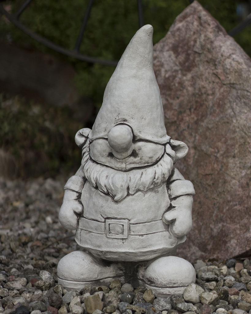Large Garden Figure - Dwarf In an Oversized Hat
