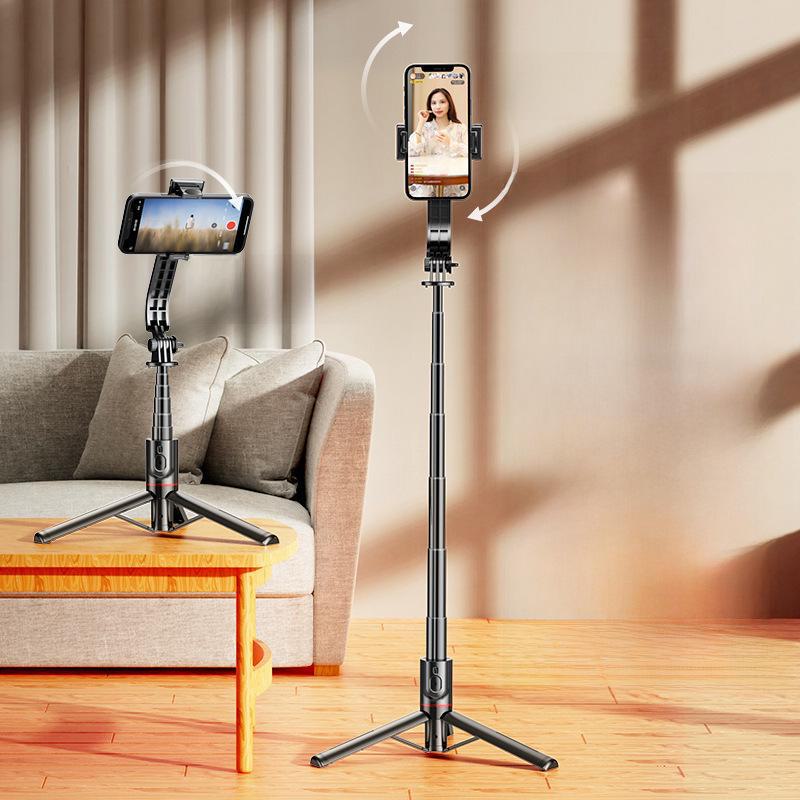 CYKE Bluetooth-Selfie-Stick mit integriertem Stativ und Fülllicht