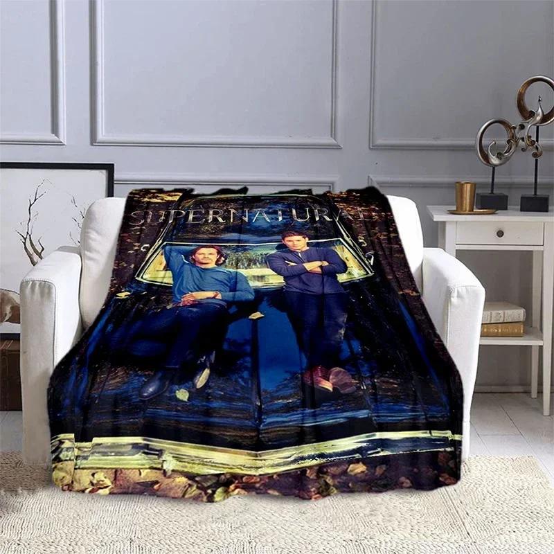 Movie Supernatural - Evil Power Printed Blanket, Fashion Warm Flange Blanket, Picnic Blanket, Bed Blanket, Birthday Gift
