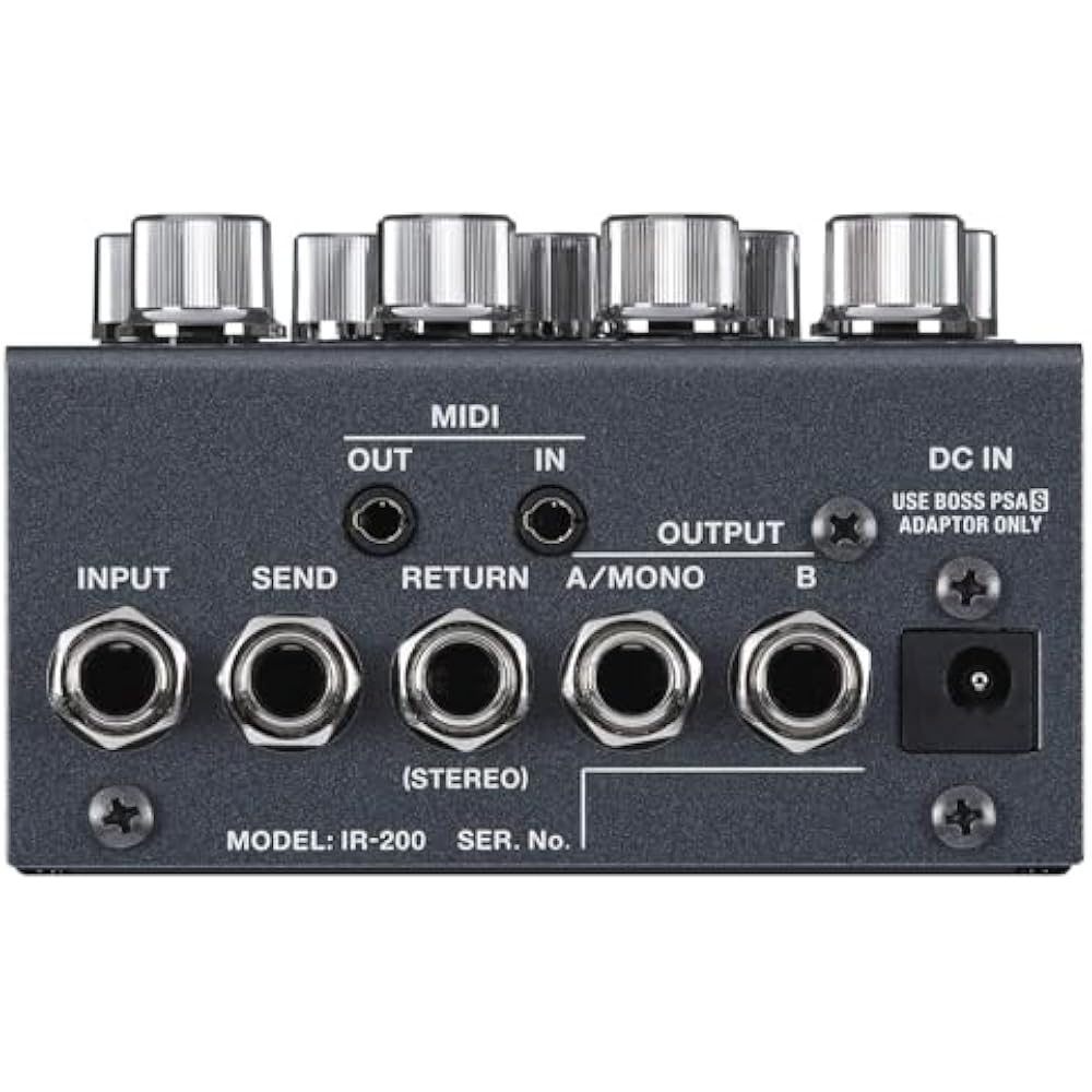 BOSS Boss Cabinet IR Pedal IR-200 Amp & Cabinet Processor Abundant Preamp Models Versatile Cabine...
