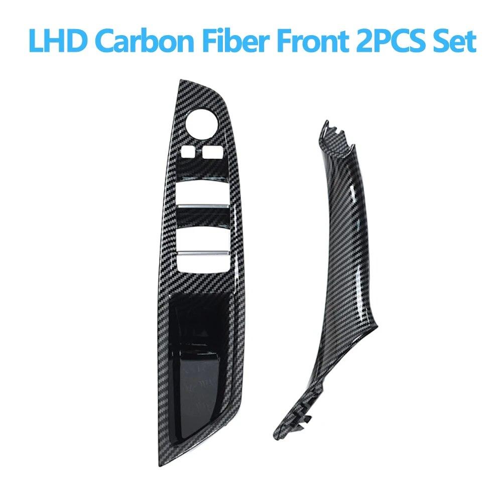 

Левая рука водителя, внутренняя дверь, окно, переключатель, панель, набор ручек для BMW F10 F11 F18 520 523 525 528 530 Carbon 2pcs set