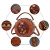 Women's Handbag Genuine Leather Bag Women's Premium Sense Niche Shoulder Bag Artistic Ethnic Style Crossbody Bag