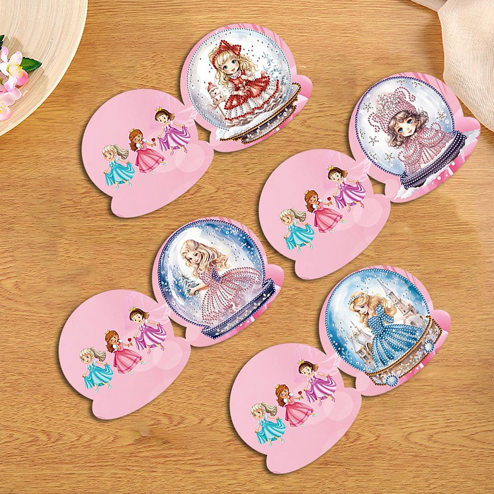 Special Shape Diamond Handmade Card Xmas Tree 5/6/8/10/12PCS Diamond Drawing Card Xmas Critter Christmas Cottage Xmas Atmosphere