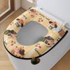 Fumide Waterproof Toilet Seat Cover - Yellow Cartoon Dog (2-Pack)