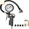 2023 Tyre Pressure Gauge 0-220 PSI Tyre Inflator with Pressure Gauge Air Compressor, Valve Air Chuck and 90 Degree Valve Extender