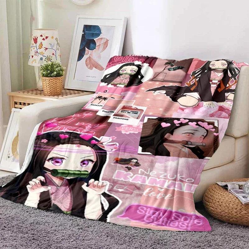 Sexy Anime Girls Blanket Soft Plush Flannel Throws Blankets for Sofa Bed Couch Best Gifts All Season Light Bedroom Warm Decke