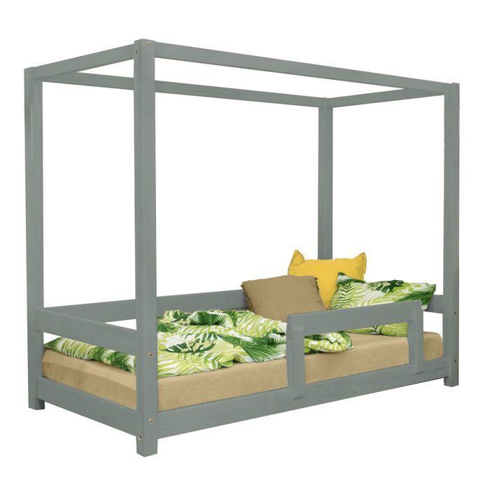 BUNKY Children's Cabin Bed 120 X 180 Sage Green