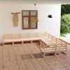 Day and Night - Day and Night Garden Furniture Set 10 Pieces Solid Pine Wood