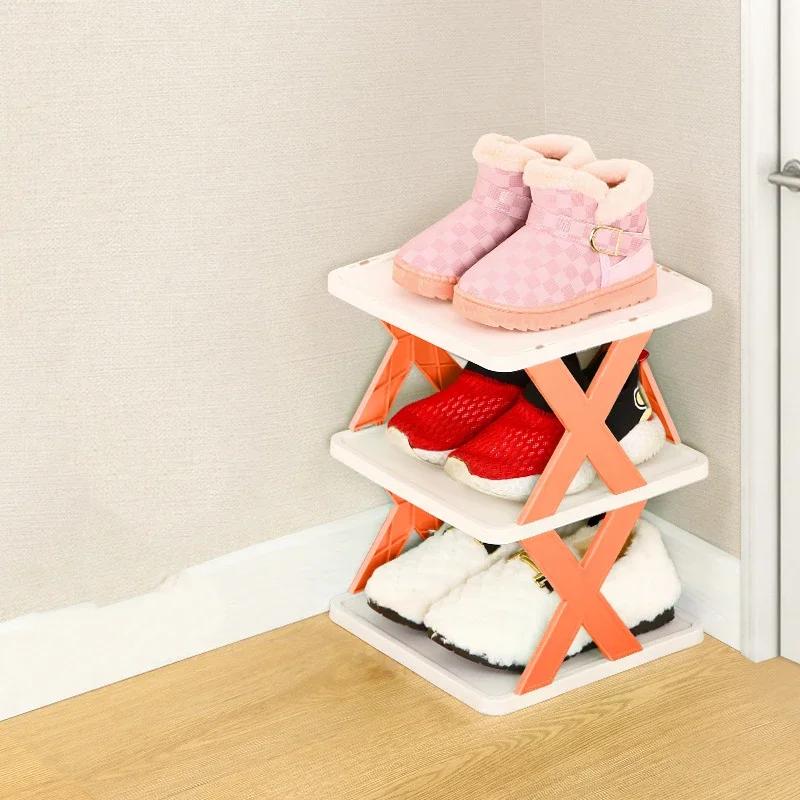 

6-ярусная съемная штабелируемая полка для обуви, органайзер для хранения обуви, экономящая место полка для обуви, пластиковые шкафы для обуви, ящик для входной двери