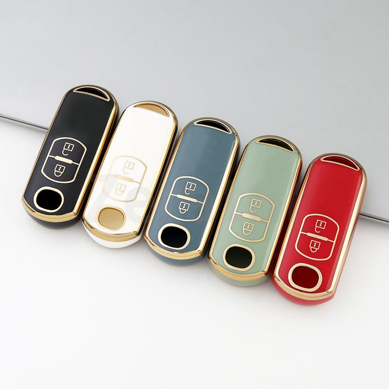 2 Buttons Car Key Case Cover Shell Remote Keyless Fob Case For Mazda Cx3 Cx7 Cx9 Mx5 3 6 Atenza Axela Demio Cx5 Accessories