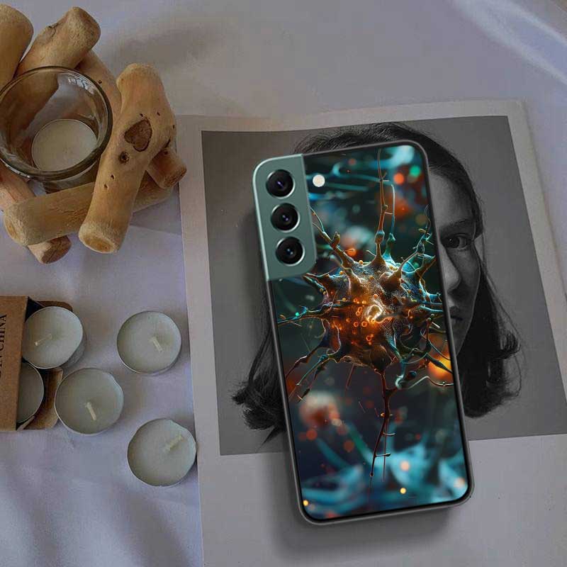 Microscope Virus Close Up Phone Case For Samsung A15 A25 A35 A55 Galaxy A12 A22 A32 A52 A72 A54 A34 A24 A14 A53 A33 A23 A13 A73