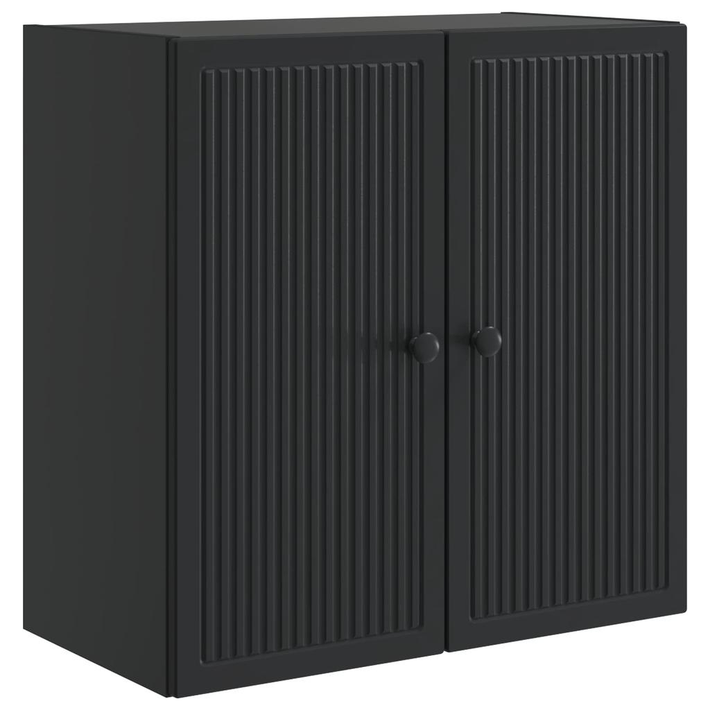 Wall Mounted Cabinet Black 59 X 31 X 60 Cm Engineered Wood