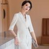 Women's Slim Fit Tuxedo Suit Set - Spring/Summer Professional Blazer & Pants Workwear