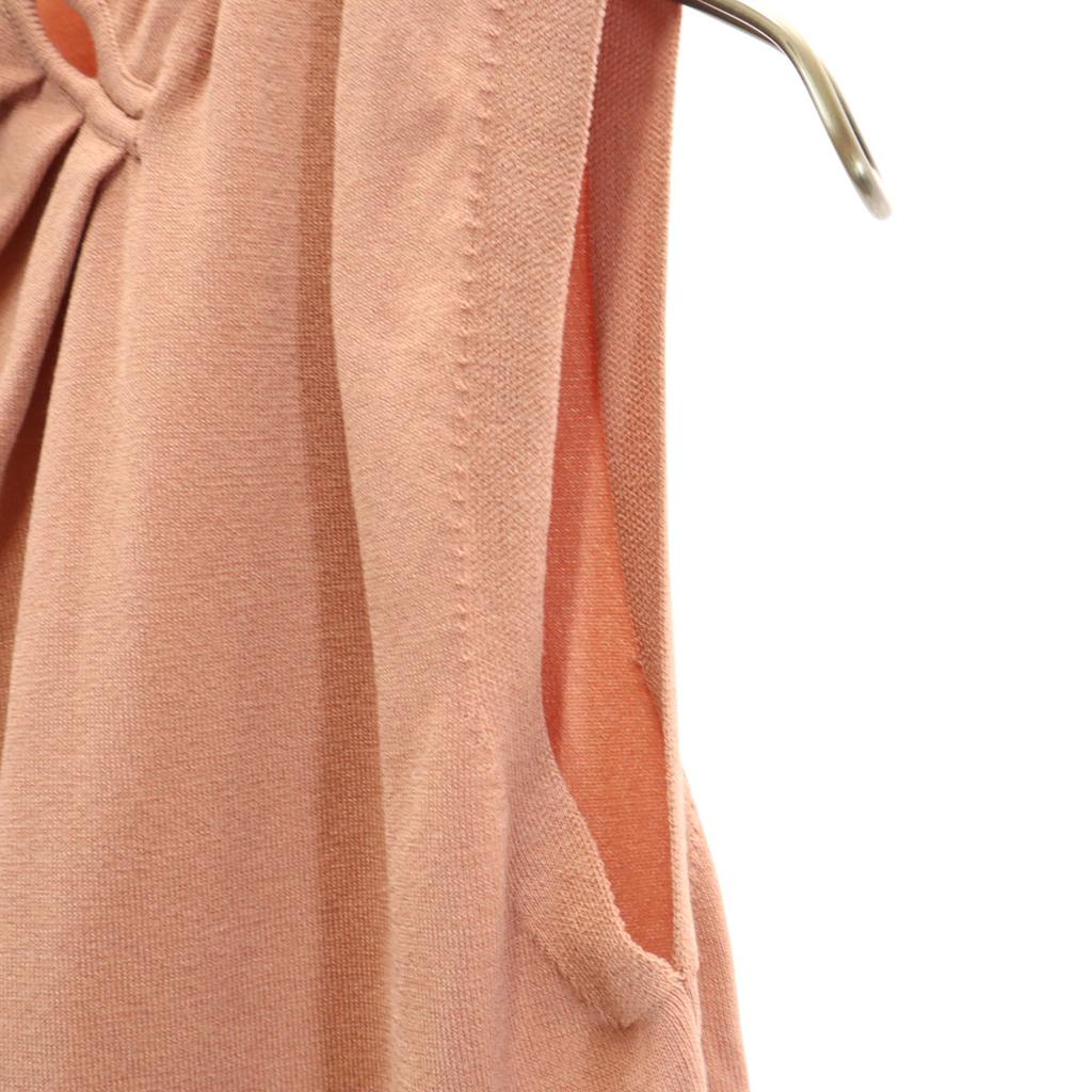 eimy istoire No sleeve knit F Pink brown tops Women Used