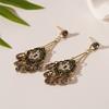 Bohemia Style Bohemian Crystal Earrings Hollow Water Drop Earrings Pendant  Beach