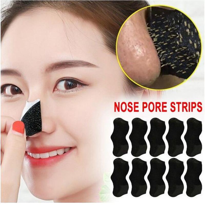 20pcs Blackhead Nose Strips Deep Cleansing Nasal Spot Facial Dot Stickers Nose Mask Shill For Acne & Black Head