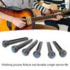 6Pcs Black Guitar Bridge Pin Kit Decorative Robust Clarity Increasing Guitar Bridge Pin Replacement