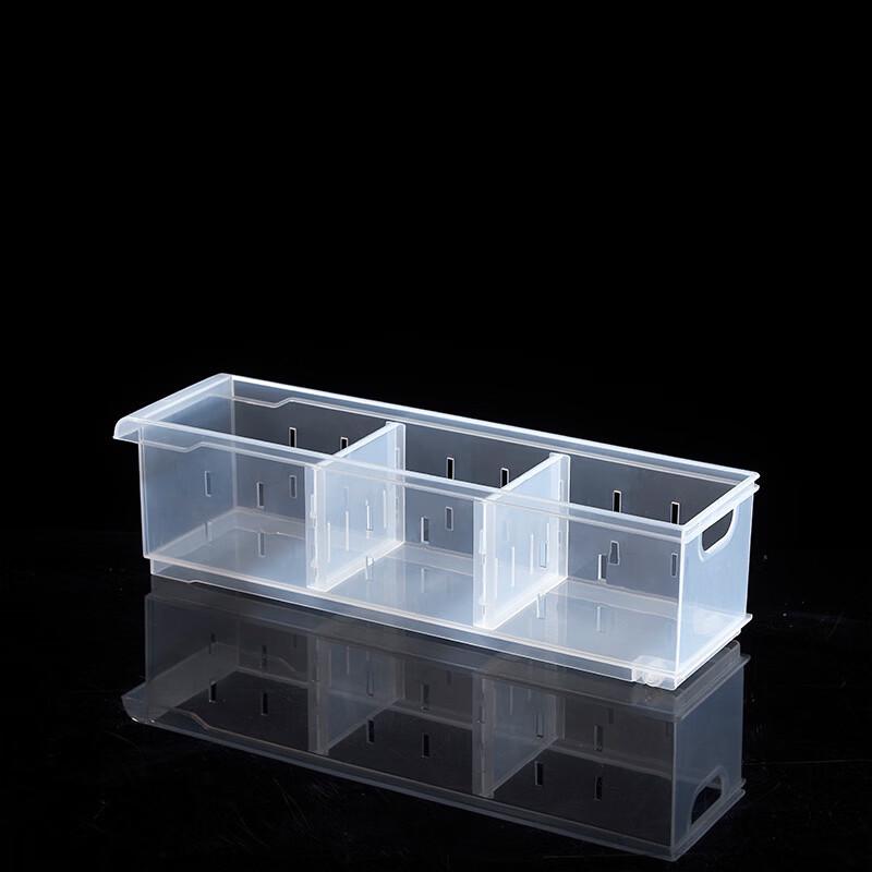 Divided Transparent Refrigerator Storage Box