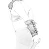 BDSM Bondage Leg/Arm Binder,Behind Back Straight Jacket,SM Leather Armbinder Restraint Slave Lockable Glove With Shoulder
