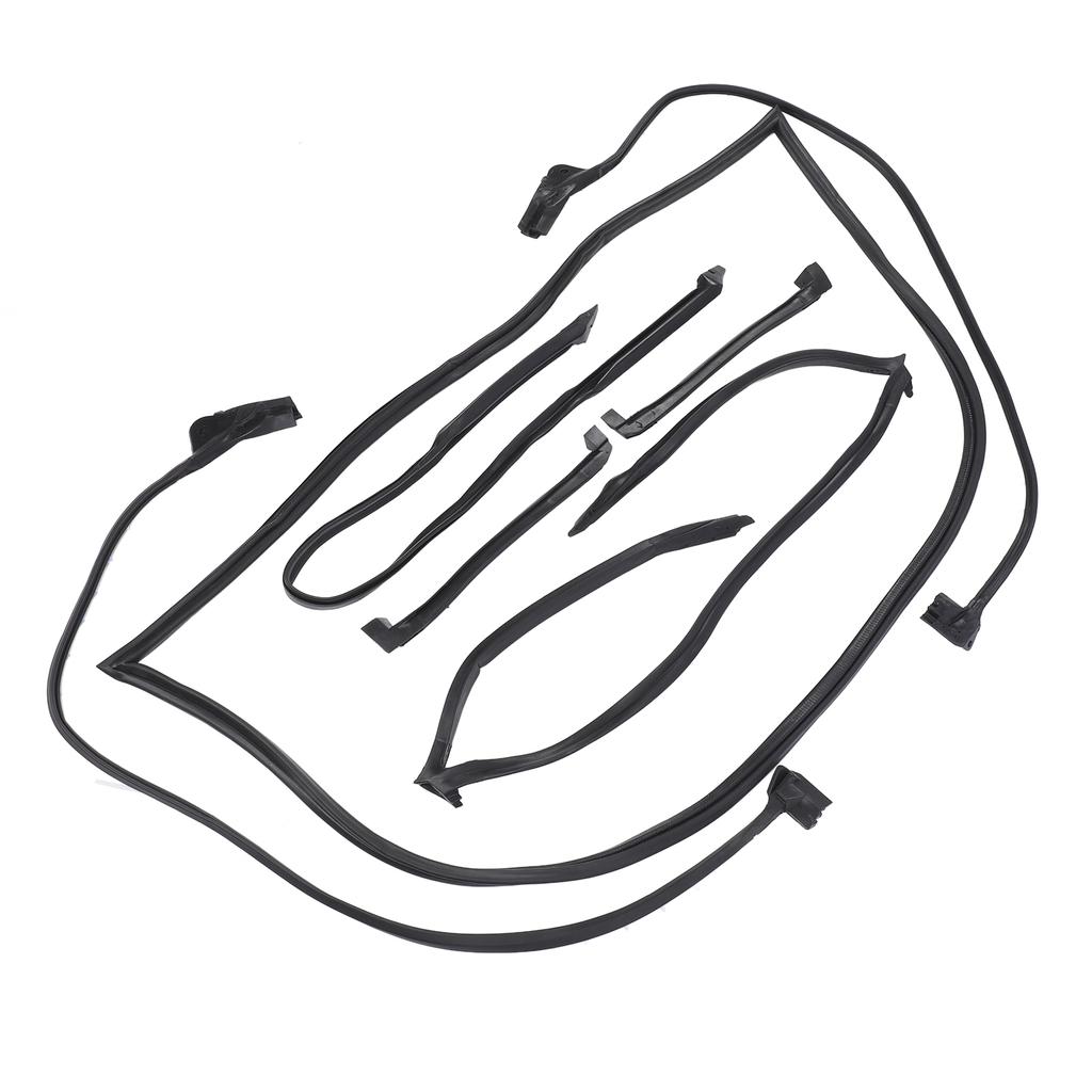 7pcs Full Weatherstrip Kit 9096GGW Water Resistance Rubber Car Seal Strip Set for C4 Coupe 1990‑1996