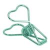 100pcs   Clips Cute Cartoon Heart Shape Metal Hollowed   Tail Clips Paper Clamps   Supplies