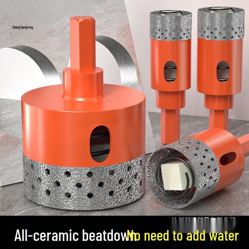 Dry Cutting Hole Saw for Marble, Rock, and Porcelain Tiles – Chip-Free Drilling Bit