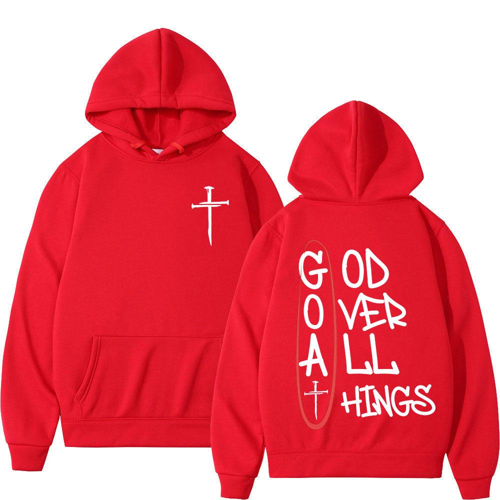 Christlicher Jesus Gott Über Alle Dinge Bibelvers Hoodies Männer Frauen Kleidung Mode Harajuku Sweatshirts Fleece Lässige Pullover