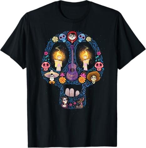 Disney Coco Land Of The Dead Silhouette T-Shirt Größe S - 5XL Geschenk Für Freunde
