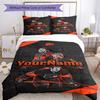 Philadelphia Eagles Customize Your Name Bedding Set Breathable Duvet Cover With Pillowcases Decorative Bed Linen For Bedroom Home Decoration Birthday 