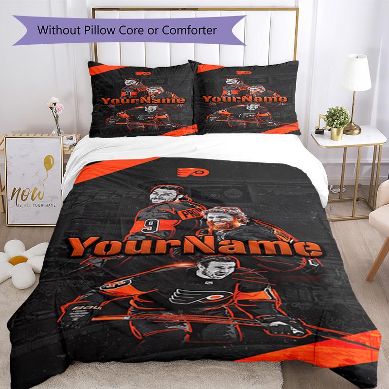 Philadelphia Eagles Customize Your Name Bedding Set Breathable Duvet Cover With Pillowcases Decorative Bed Linen For Bedroom Home Decoration Birthday 