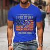 2024 New Mens Brand T-shirt THAT'S WHAT I DO I FIX STUFF Printed Summer Daily Casual Tops Tees Funny Fashion Men T Shirt Homme