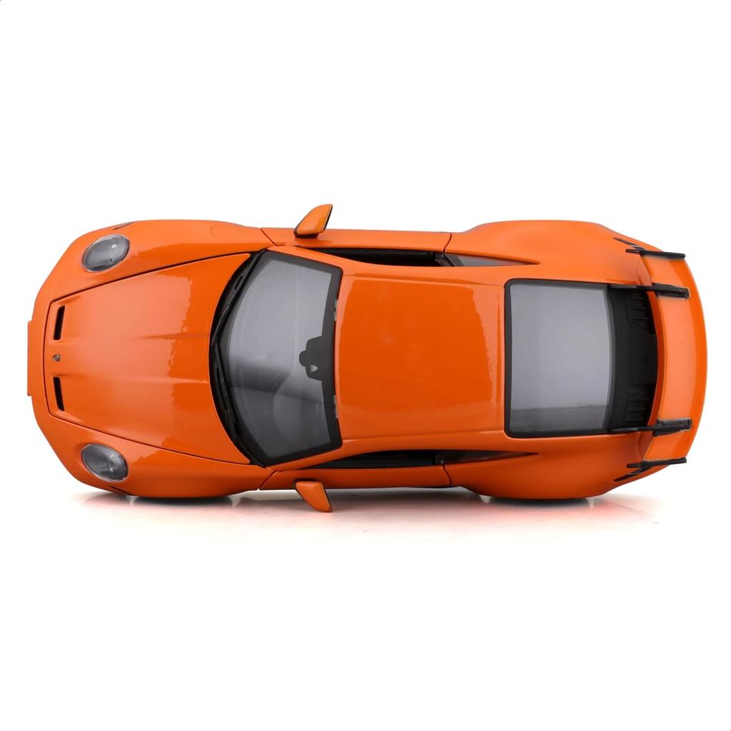 Bburago 1/24 Scale Porsche 911 (992) GT3 2021 Orange / Diecast Model Car, Finished Product, 18-21104 OG