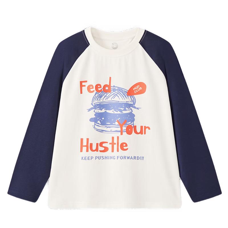 

MQD Boys American Style Color-block Raglan Long Sleeve T-shirt 130