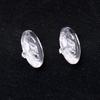 25 Pairs Silicone Eyeglass Nose Pads Oval Screw in