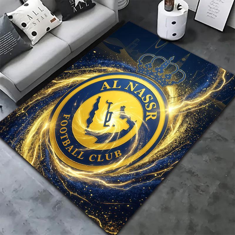 Al-Nassr FC Carpet Rug for Living Room Bedroom Home Sofa Decoration,Kids play Non-slip Floor Mat