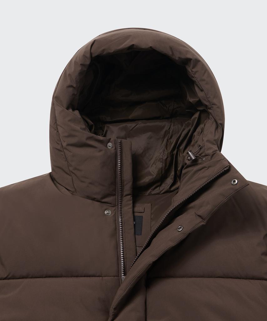 Musinsa Standard Daily Puffer Hooded Short Padded Jacket [Baroque Brown]